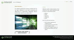 Desktop Screenshot of missingsecond.com
